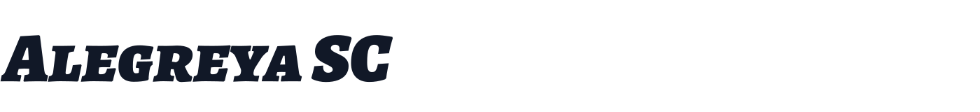 Alegreya SC — AlegreyaSC-BlackItalic.ttf