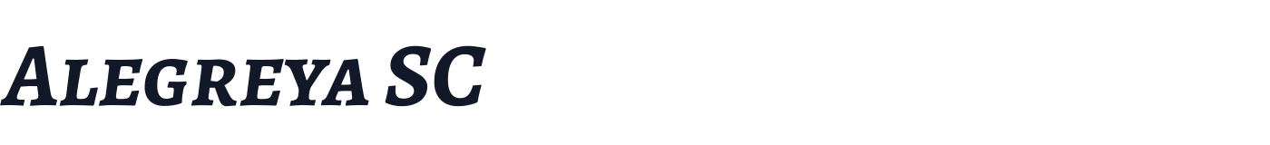 Alegreya SC — AlegreyaSC-BoldItalic.ttf