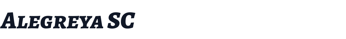 Alegreya SC — AlegreyaSC-ExtraBoldItalic.ttf