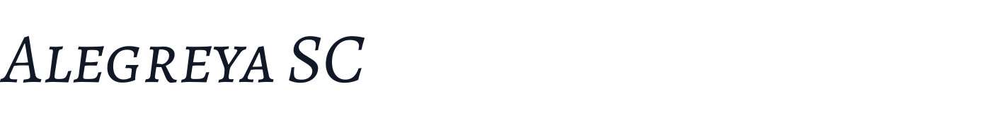 Alegreya SC — AlegreyaSC-Italic.ttf
