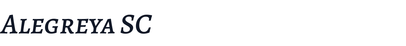 Alegreya SC — AlegreyaSC-MediumItalic.ttf