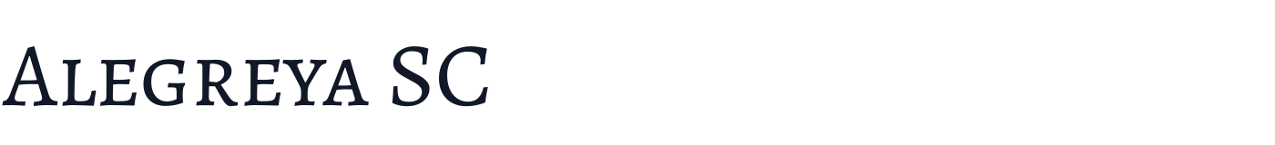 Alegreya SC — AlegreyaSC-Regular.ttf