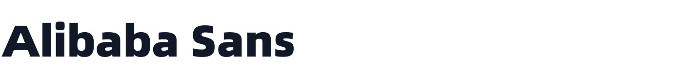 Alibaba Sans — AlibabaSans-Black.otf
