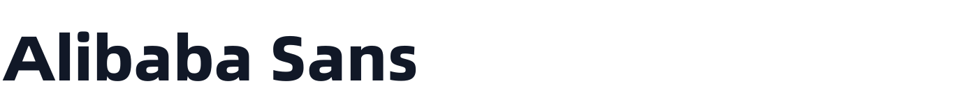 Alibaba Sans — AlibabaSans-Heavy.otf