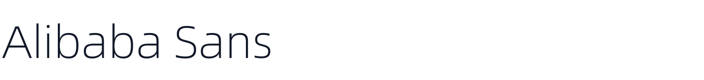 Alibaba Sans — AlibabaSans-Light.otf