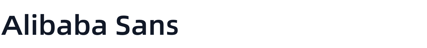 Alibaba Sans — AlibabaSans-Medium.otf