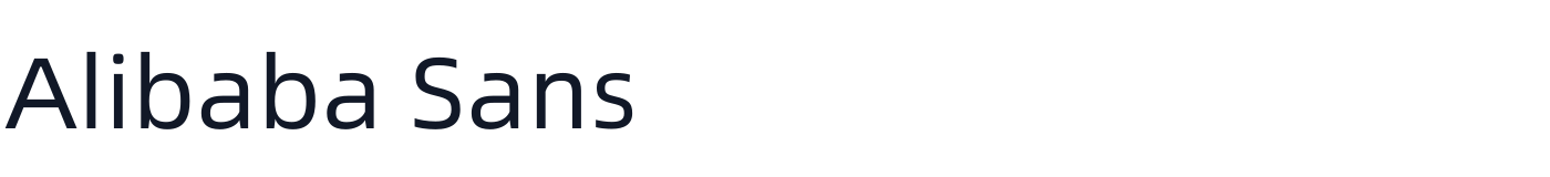 Alibaba Sans — AlibabaSans-Regular.otf