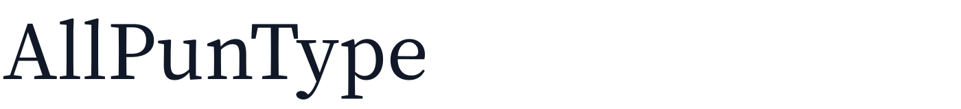 AllPunType — AllPunType-Medium.otf