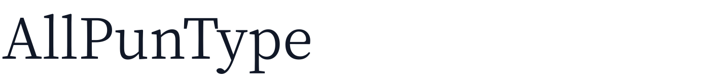 AllPunType — AllPunType-Regular.otf