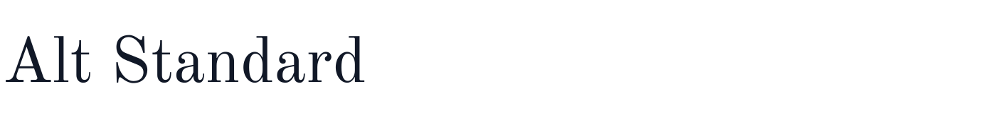 Alt Standard — AltStandard-Regular.otf