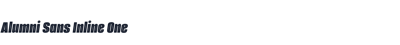 Alumni Sans Inline One — AlumniSansInlineOne-Italic.ttf