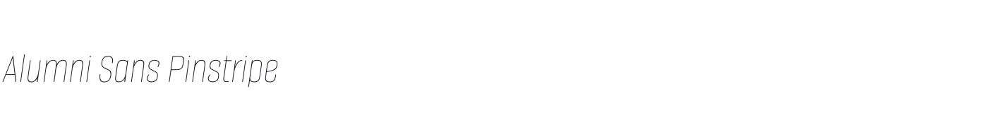 Alumni Sans Pinstripe — AlumniSansPinstripe-Italic.ttf