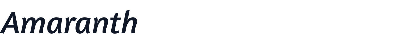 Amaranth — Amaranth-Italic.ttf