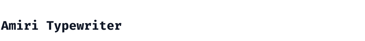Amiri Typewriter — AmiriTypewriter-Bold.ttf