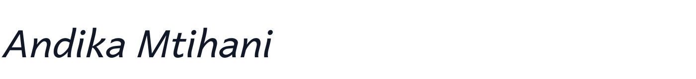 Andika Mtihani — AndikaMtihani-Italic.ttf