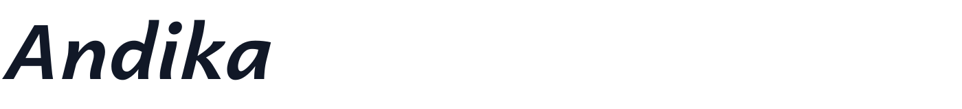 Andika — Andika-BoldItalic.ttf