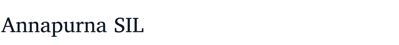 Annapurna SIL — AnnapurnaSIL-Regular.ttf