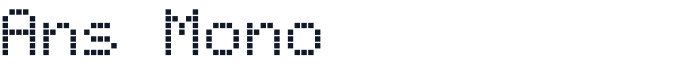 Ans Mono — AnsMono-Poster.otf