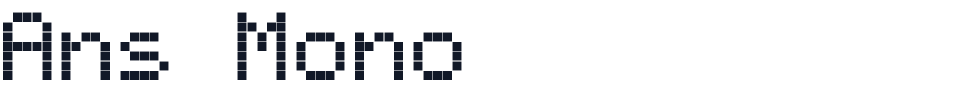Ans Mono — AnsMono-SmallDisplay.otf