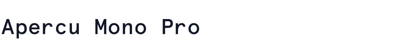 Apercu Mono Pro — ApercuMonoPro-Medium.ttf