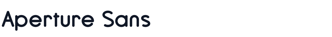 Aperture Sans — aperture-sans-bold.ttf