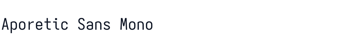 Aporetic Sans Mono — aporetic-sans-mono-normalregularupright.ttf