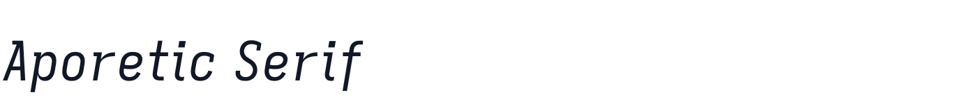 Aporetic Serif — aporetic-serif-normalregularitalic.ttf