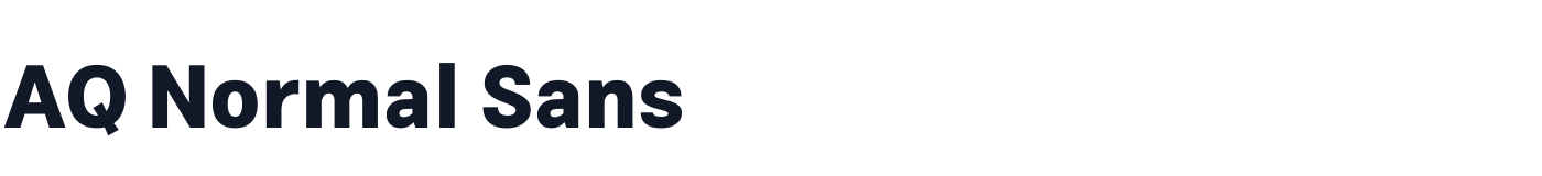 AQ Normal Sans — AQNormalSans-ExtraBold.ttf
