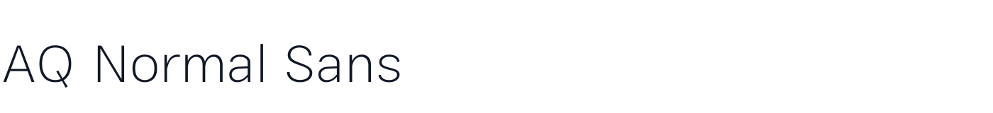 AQ Normal Sans — AQNormalSans-ExtraLight.ttf