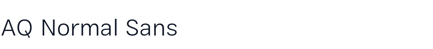 AQ Normal Sans — AQNormalSans-Light.ttf