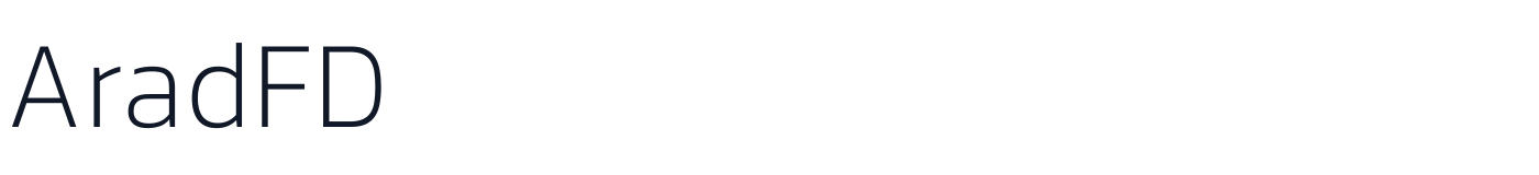 AradFD — AradFD-ExtraLightDots3.ttf