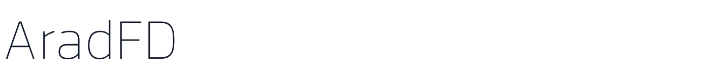 AradFD — AradFD-Thin.ttf