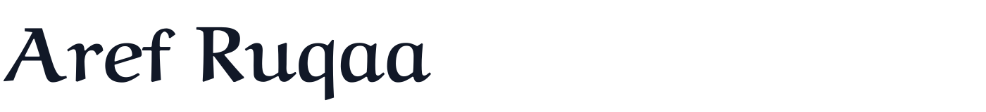 Aref Ruqaa — ArefRuqaa-Bold.ttf