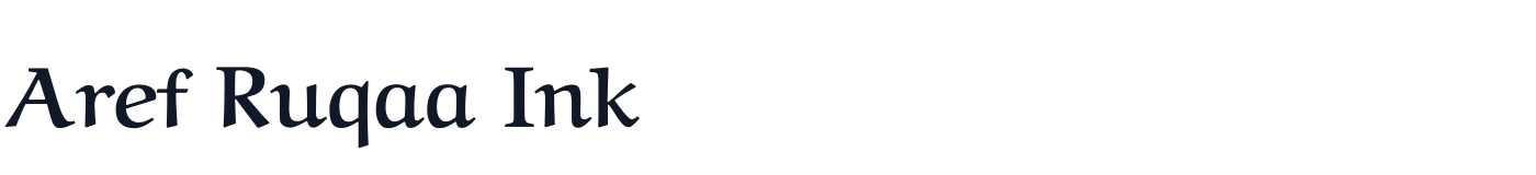 Aref Ruqaa Ink — ArefRuqaaInk-Bold.ttf