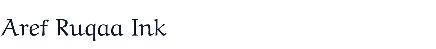 Aref Ruqaa Ink — ArefRuqaaInk-Regular.ttf