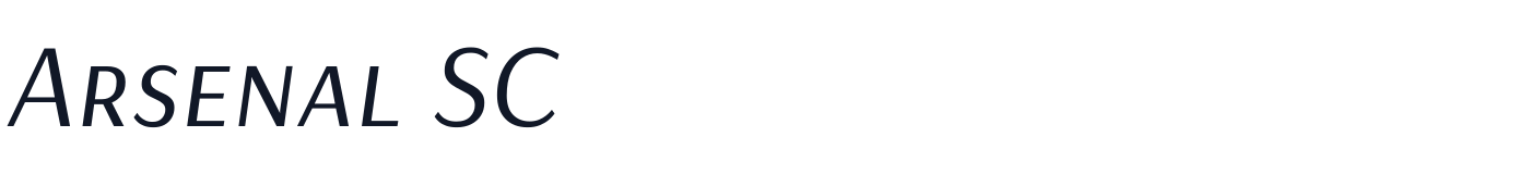 Arsenal SC — ArsenalSC-Italic.ttf