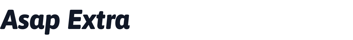 Asap Extra — Asap-ExtraBoldItalic.otf