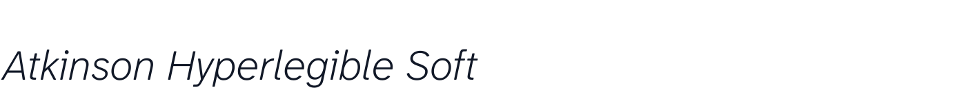Atkinson Hyperlegible Soft — AtkinsonHyperlegibleSoft-ExtraLightItalic.ttf