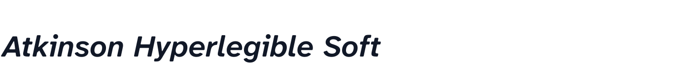 Atkinson Hyperlegible Soft — AtkinsonHyperlegibleSoft-SemiBoldItalic.ttf