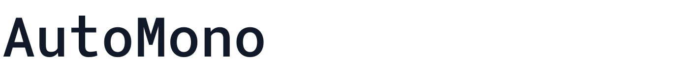 AutoMono — AutoMono-Medium-Oldstyle.ttf