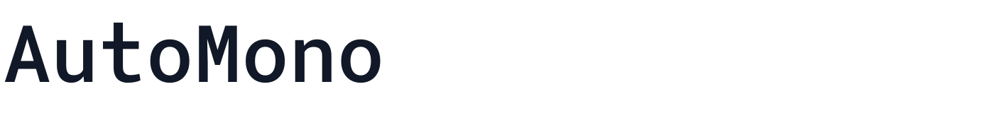 AutoMono — AutoMono-Medium.otf