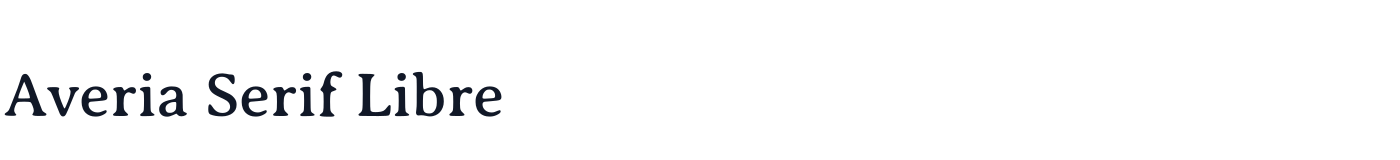 Averia Serif Libre — AveriaSerifLibre-Regular.ttf