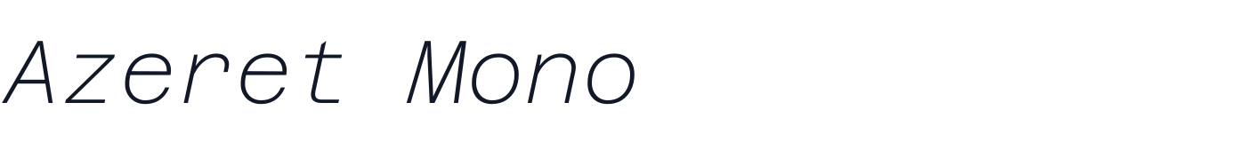 Azeret Mono — AzeretMono-Italic[wght].ttf