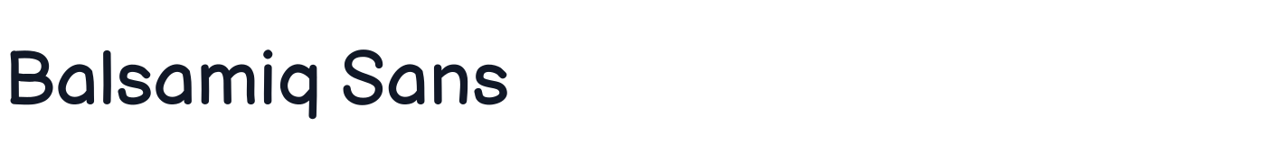 Balsamiq Sans — BalsamiqSans-Regular.ttf