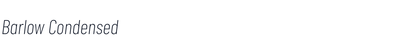 Barlow Condensed — BarlowCondensed-ExtraLightItalic.ttf