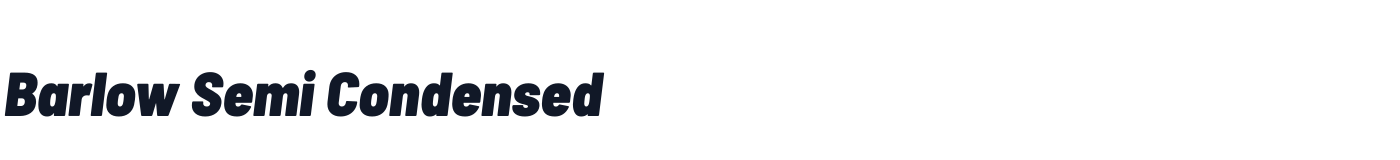 Barlow Semi Condensed — BarlowSemiCondensed-BlackItalic.ttf