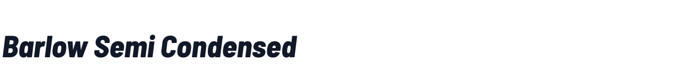 Barlow Semi Condensed — BarlowSemiCondensed-ExtraBoldItalic.ttf