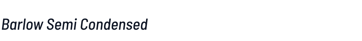 Barlow Semi Condensed — BarlowSemiCondensed-MediumItalic.ttf