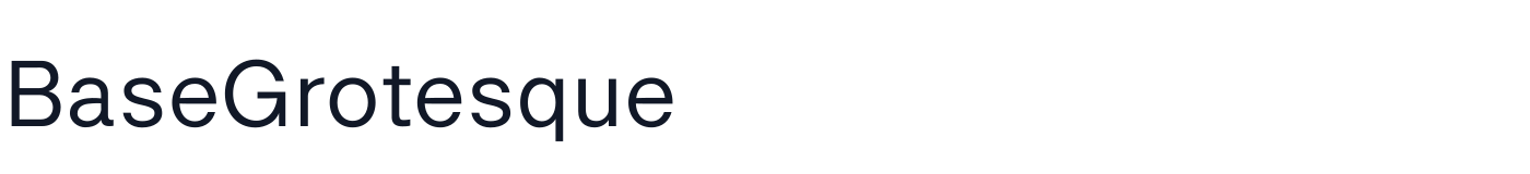 BaseGrotesque — BaseGrotesque-Regular.otf