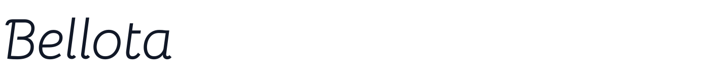 Bellota — Bellota-Italic.ttf